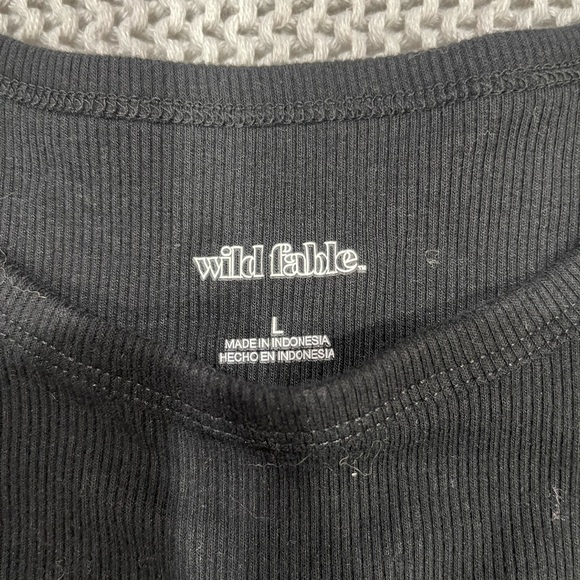 LIKE NEW Ribbed Cropped Tank Top Wild Fable - Picture 2 of 2